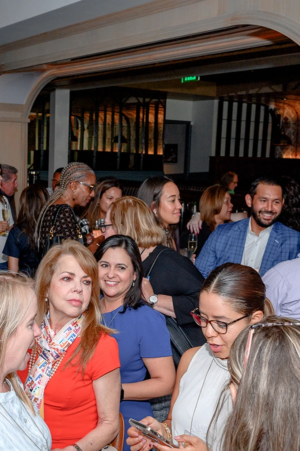 A group of people at an event